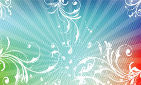 swirly lined colorful vector